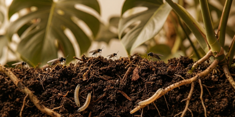 Rouwvliegjes en larven