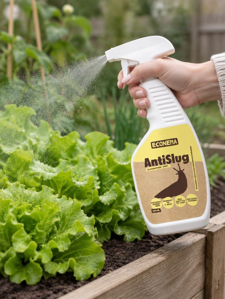 AntiSlug spuiten in de moestuin