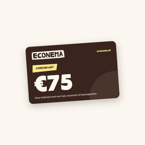 Econema cadeaukaart van 75 euro, tuin cadeaubon