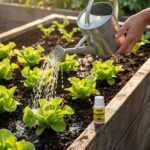 Moestuinbak water geven met NemaCharge