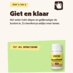NemaCharge stap 3: giet en klaar, het water trekt dieper de bodem in